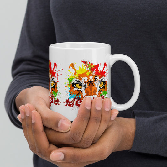 The Inner Tiger White Glossy Mug